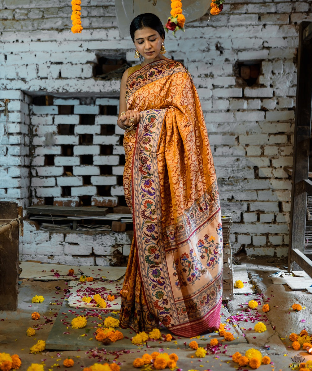 ASHAWALI BROCADE SILK SAREE