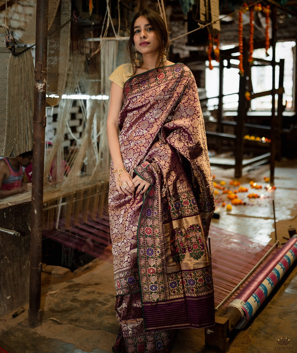 Ashawali Brocade Silk Saree