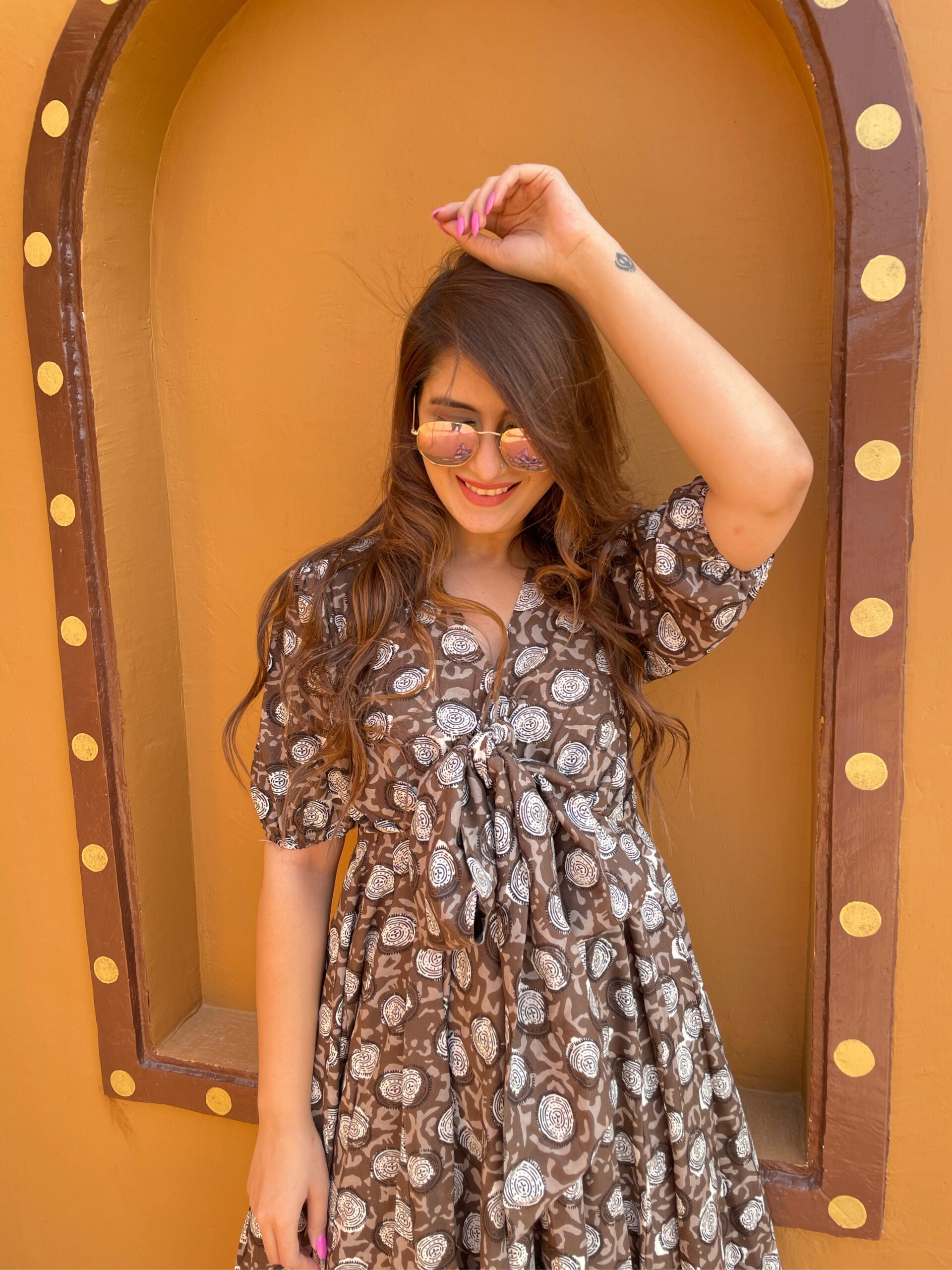 brown zue dress